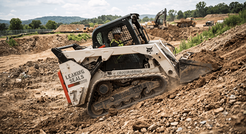 Bobcat-Final-Drive-Leaking-Seals-Crossrobbing