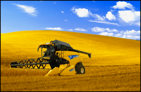New Holland heavy machinery agriculture