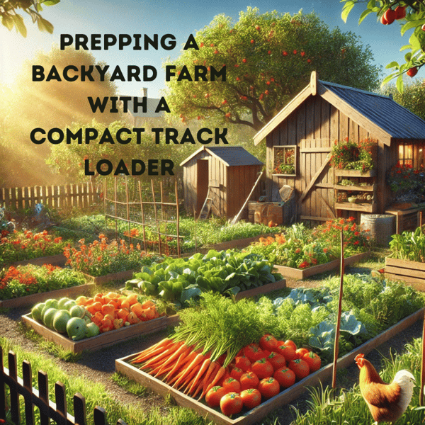 Prepping Your Land for a Backyard Farm with a Compact Track Loader