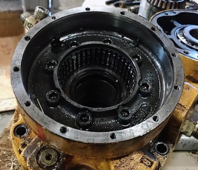 damaged-final-drive-motor-brake-assembly