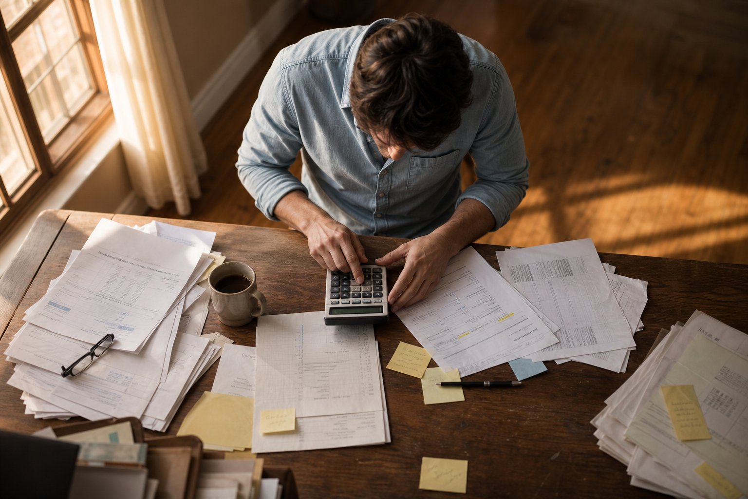 Man calculating which final drive motor option is best