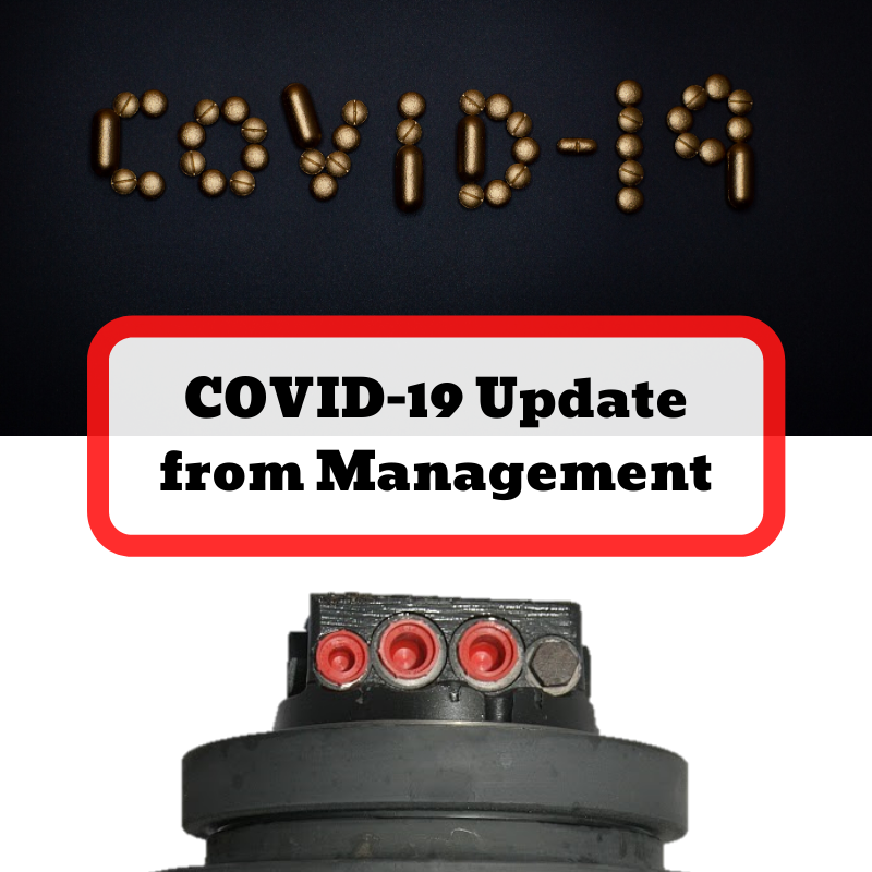COVID 19 update from Texas Final Drive Management