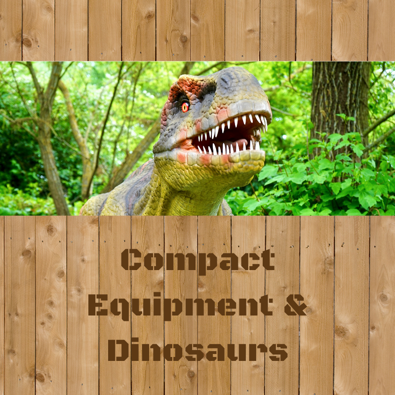 Compact equipment and dinosaurs