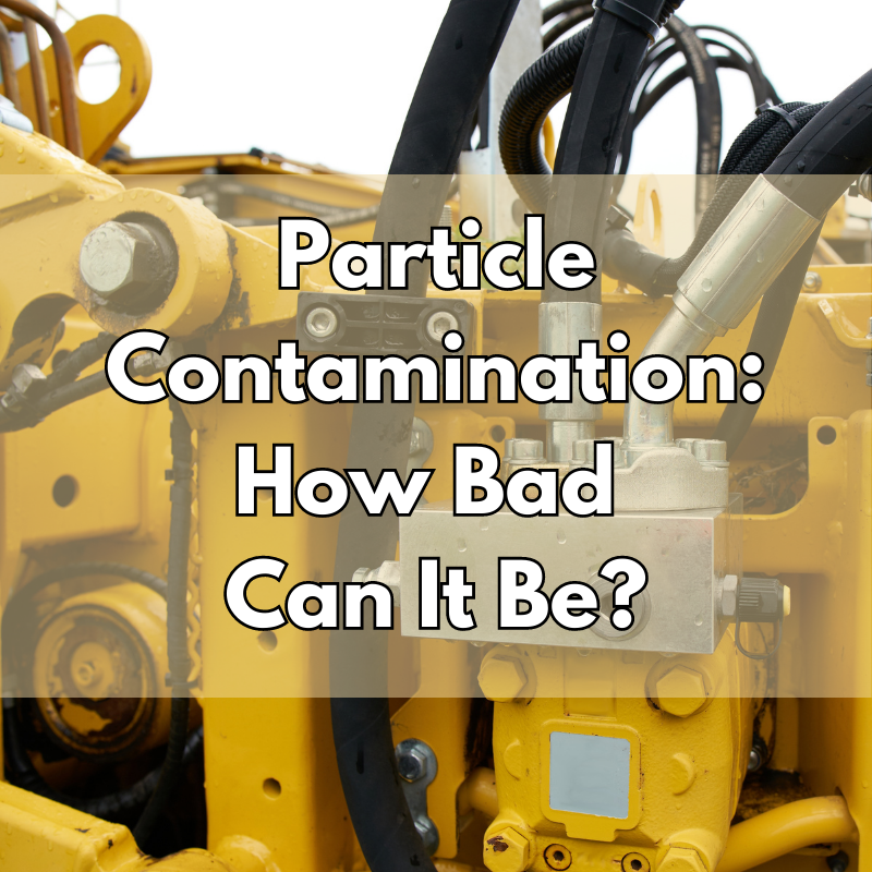 Particle contamination in hydraulic fluid