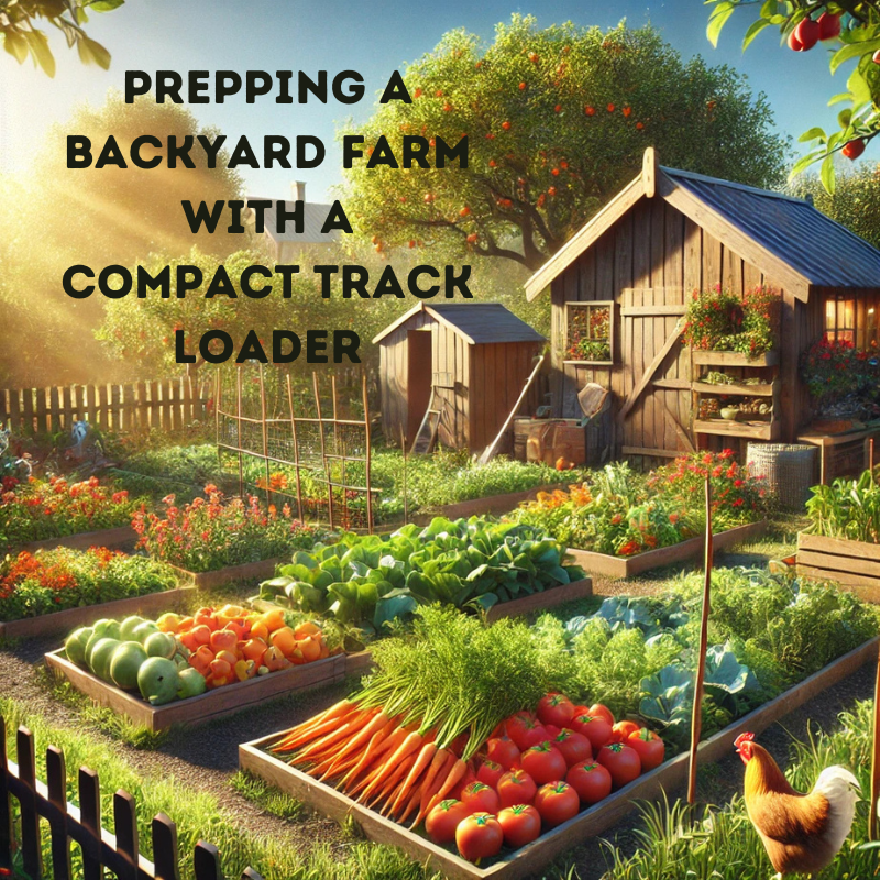 Prepping a Backyard Farm with a Compact Track Loader