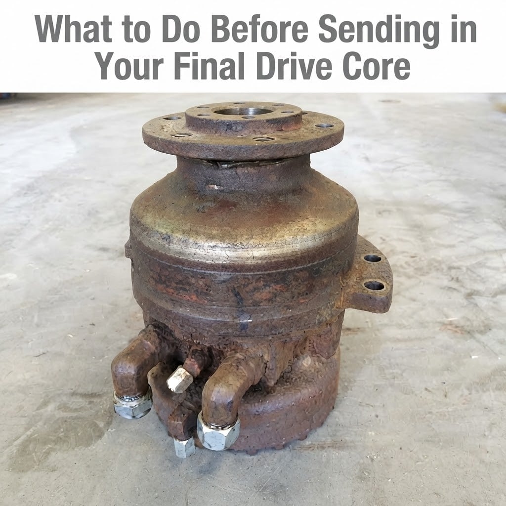 What to do before sending in your final drive core